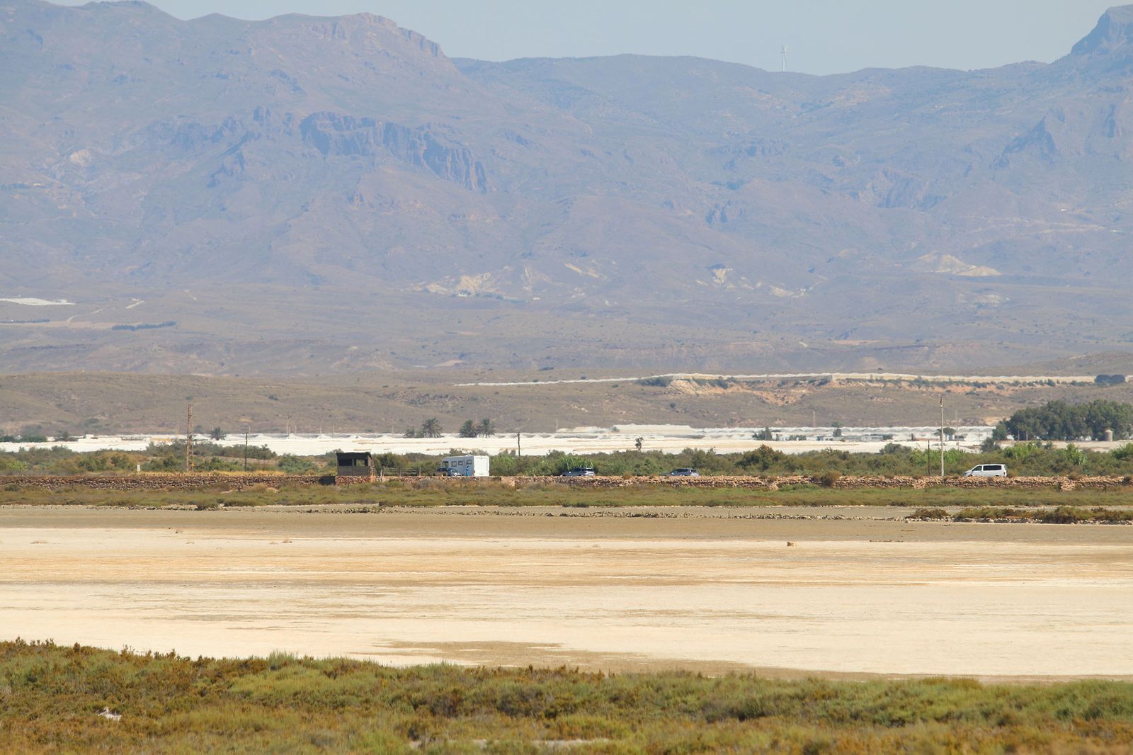 Las Salinas de Cabo de Gata, sin agua.