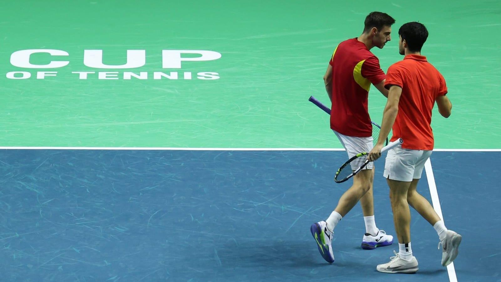 El doble Alcaraz-Granollers vs Koolhof-Van de Zandschulp, en fotos