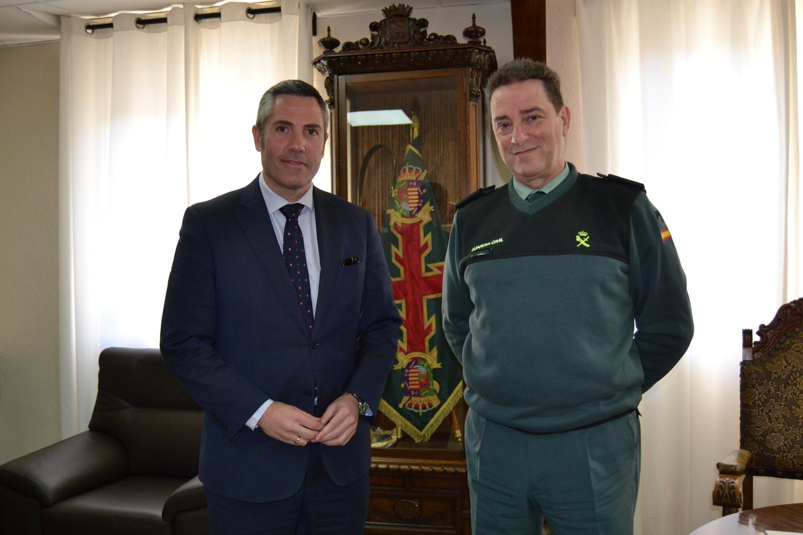 Maldonado junto a Esteban, ayer.