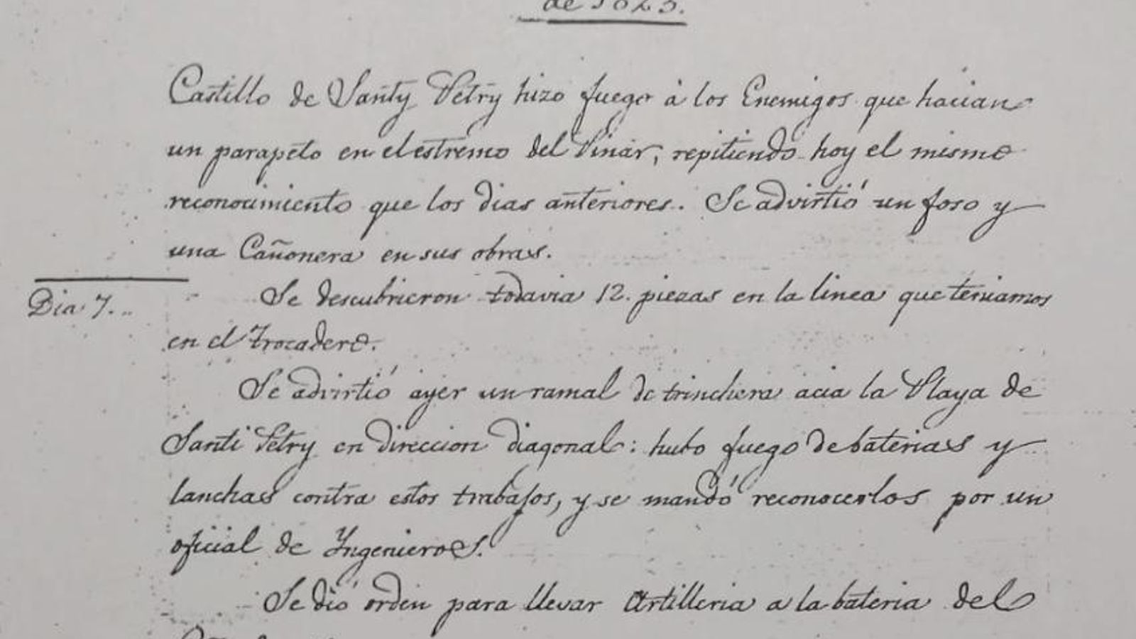 Fragmento del Diario de Bayo