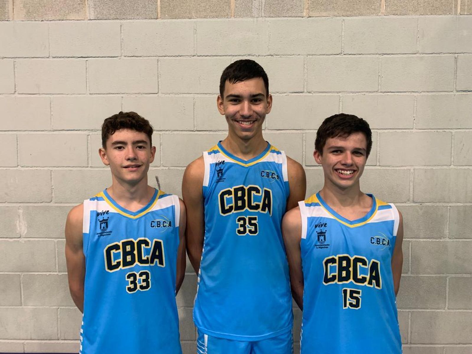 David González, Fran Turanzas y Ale Montenegro,  del CBC Algeciras