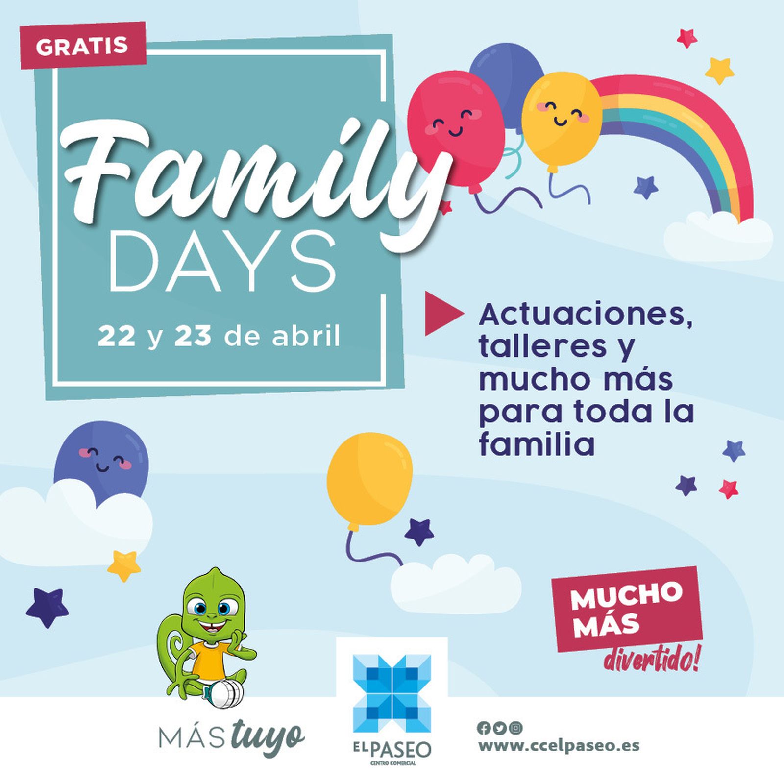El Paseo organiza 'Family Days' este fin de semana.