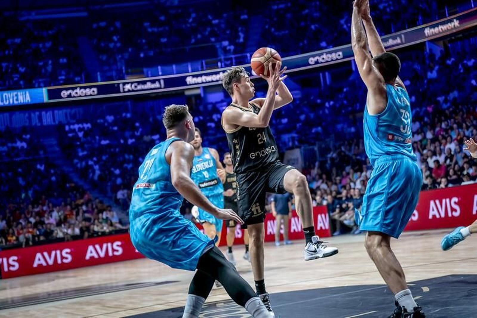 Imagen del España-Eslovenia.