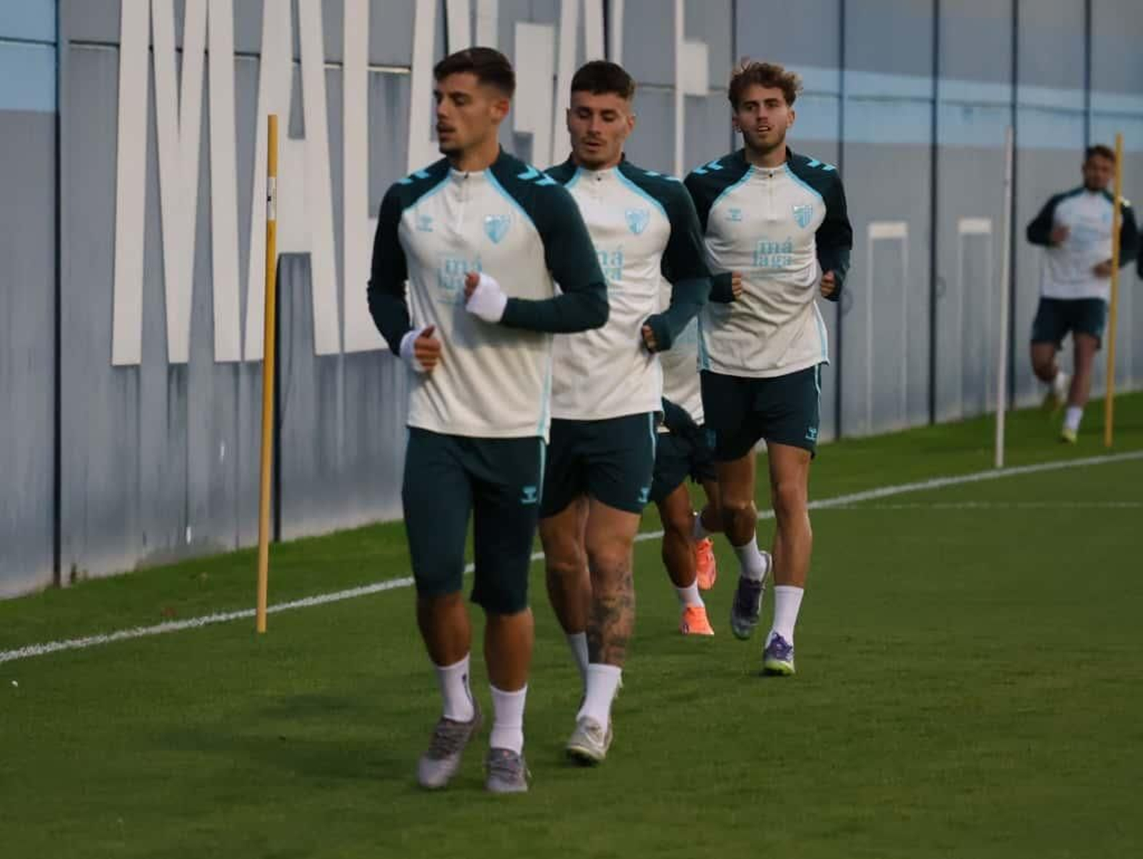 Así ha sido el primer entrenamiento del Málaga CF de Funes