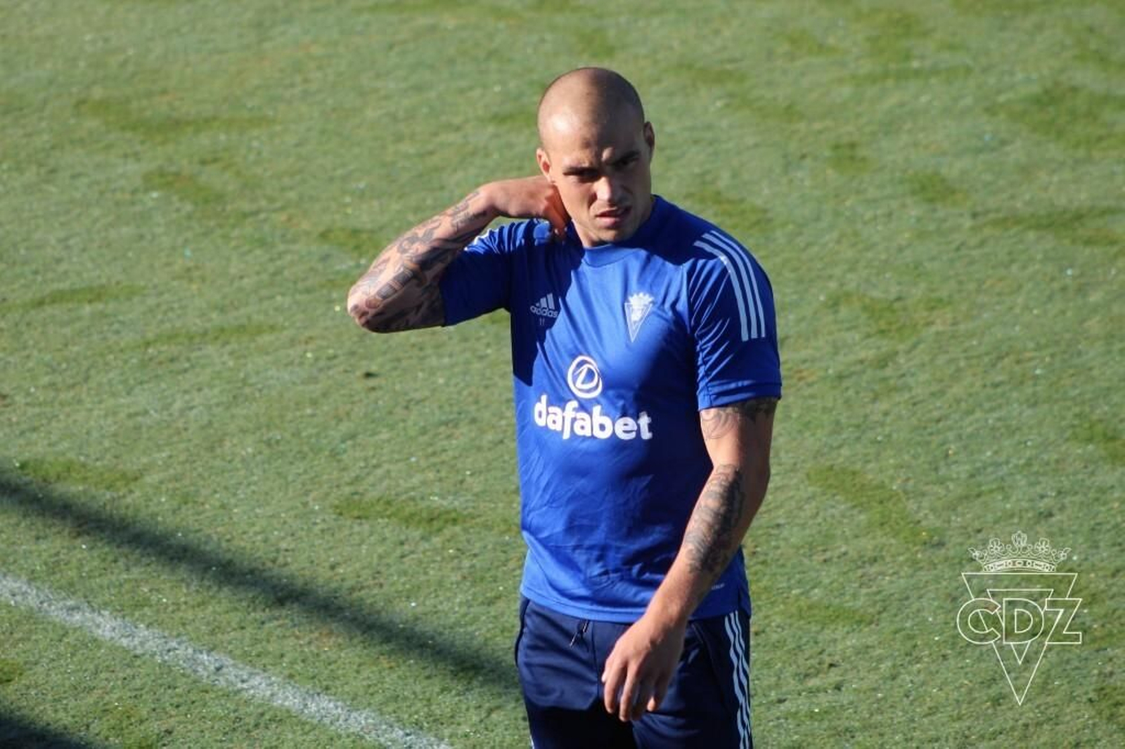 Jorge Pombo, en un entrenamiento.