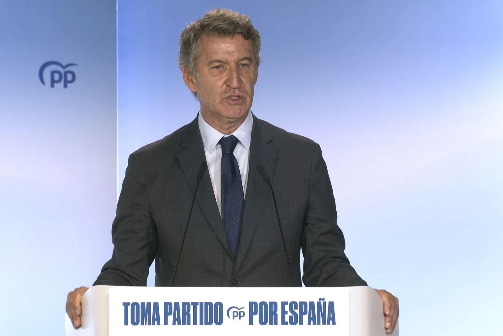Alberto Núñez Feijóo, en la Junta Directiva Nacional del PP.