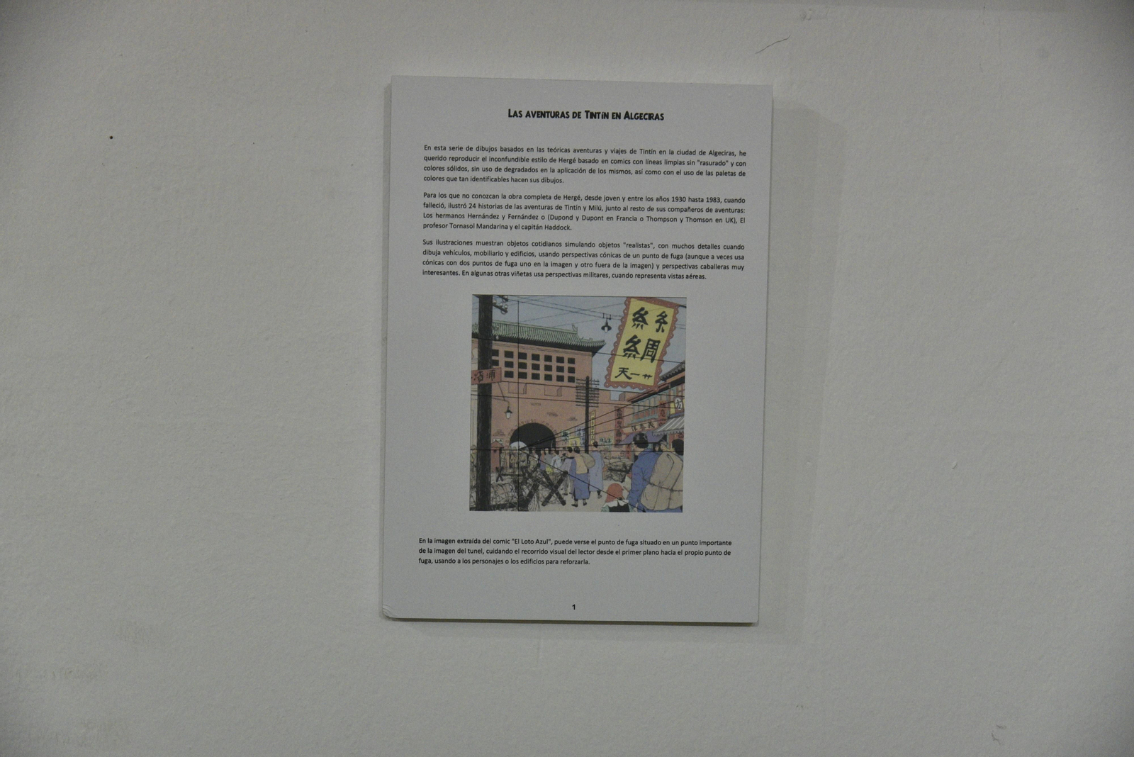 La exposición 'Las aventuras de Tintín en Algeciras'