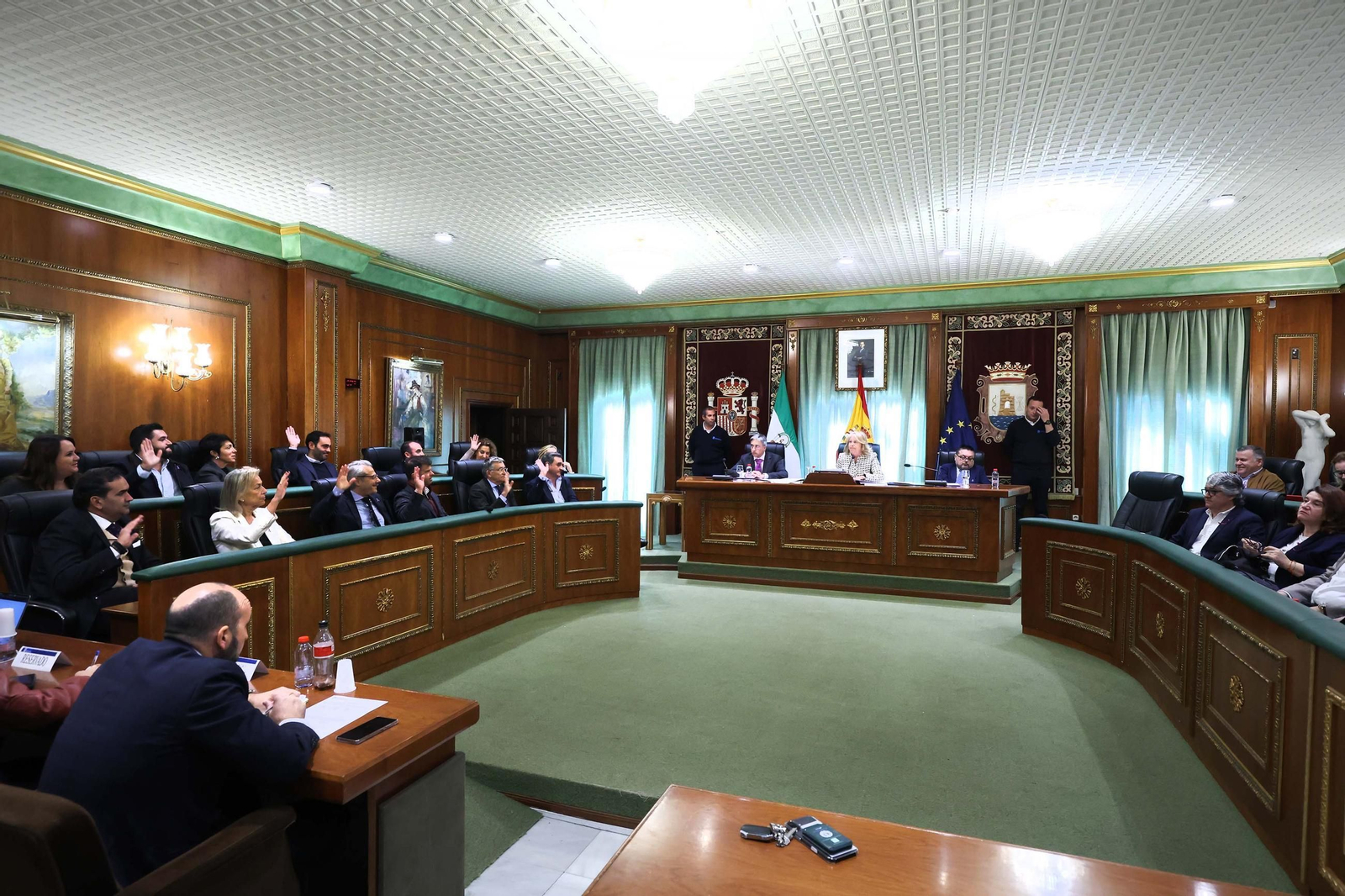 Un momento del Pleno extraordinario.