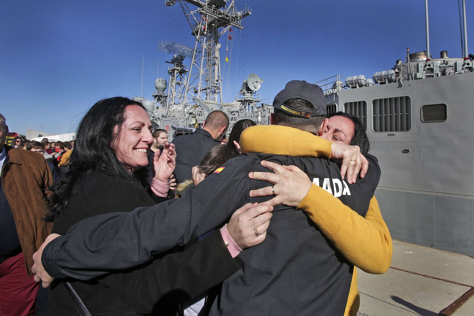 Las mejores imágenes del regreso de la fragata 'Canarias'