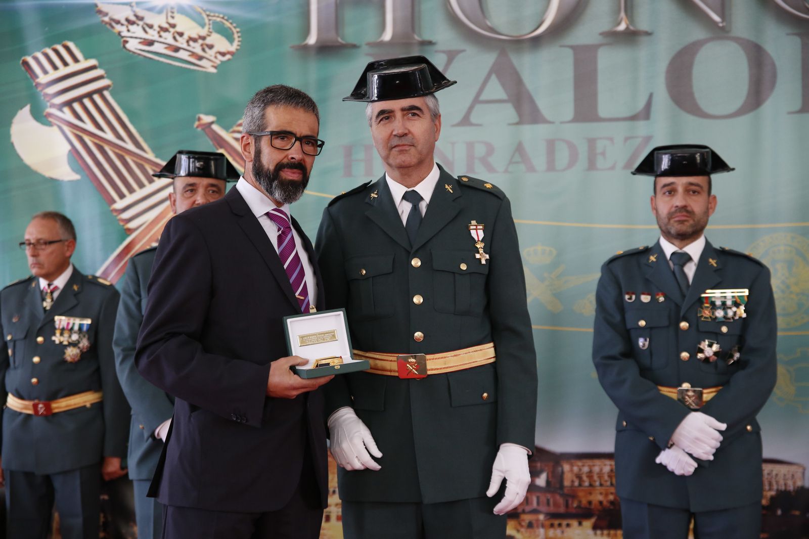 Imágenes del acto de celebración de la patrona de la Guardia Civil