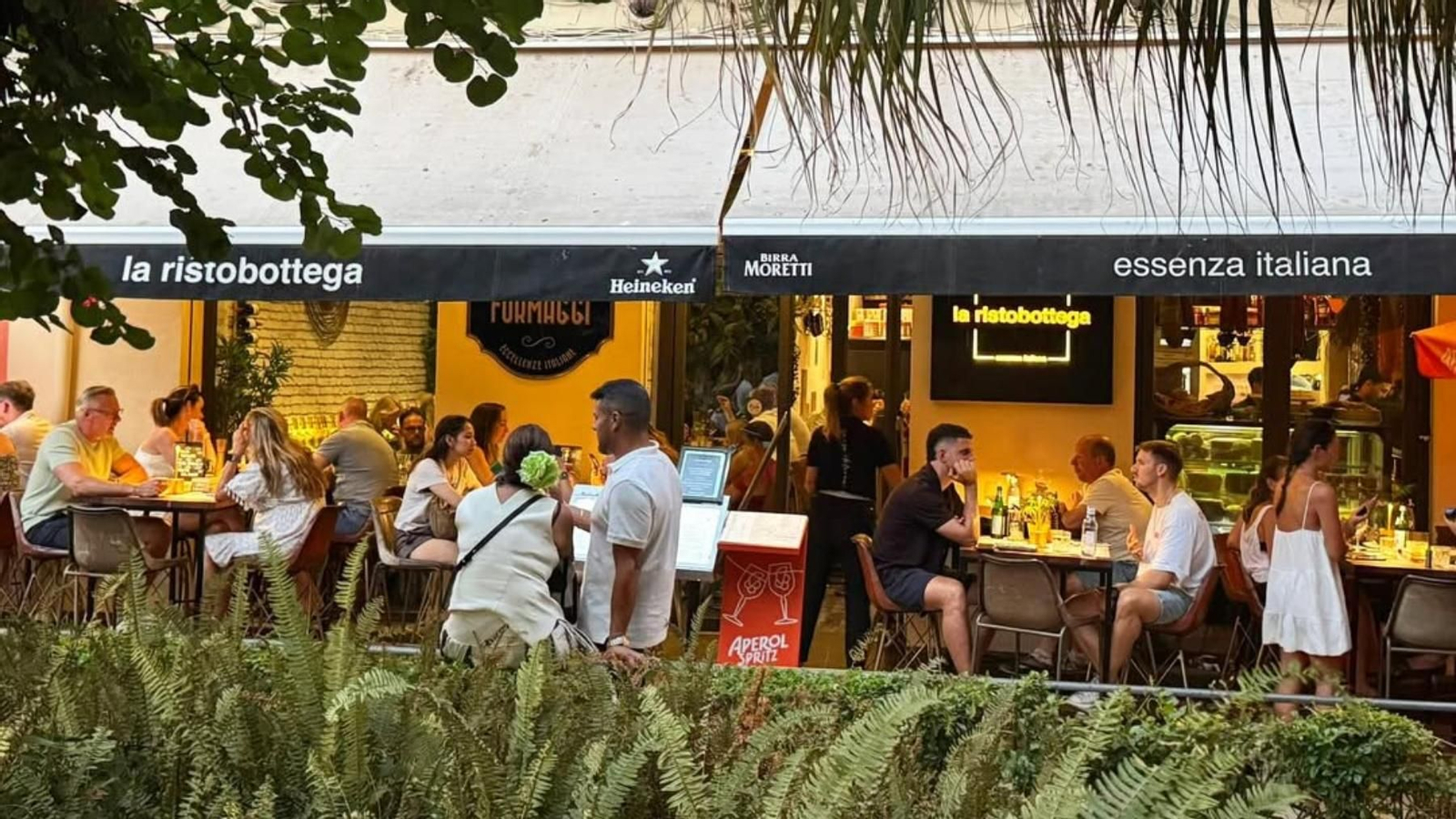 La terraza de La Ristobottega.