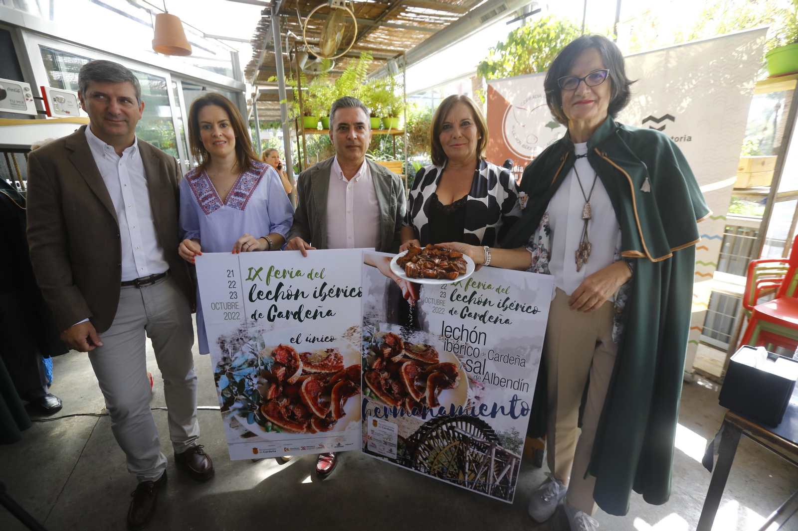 La presentación de la IX Feria del Lechón Ibérico de Cardeña, en fotografías