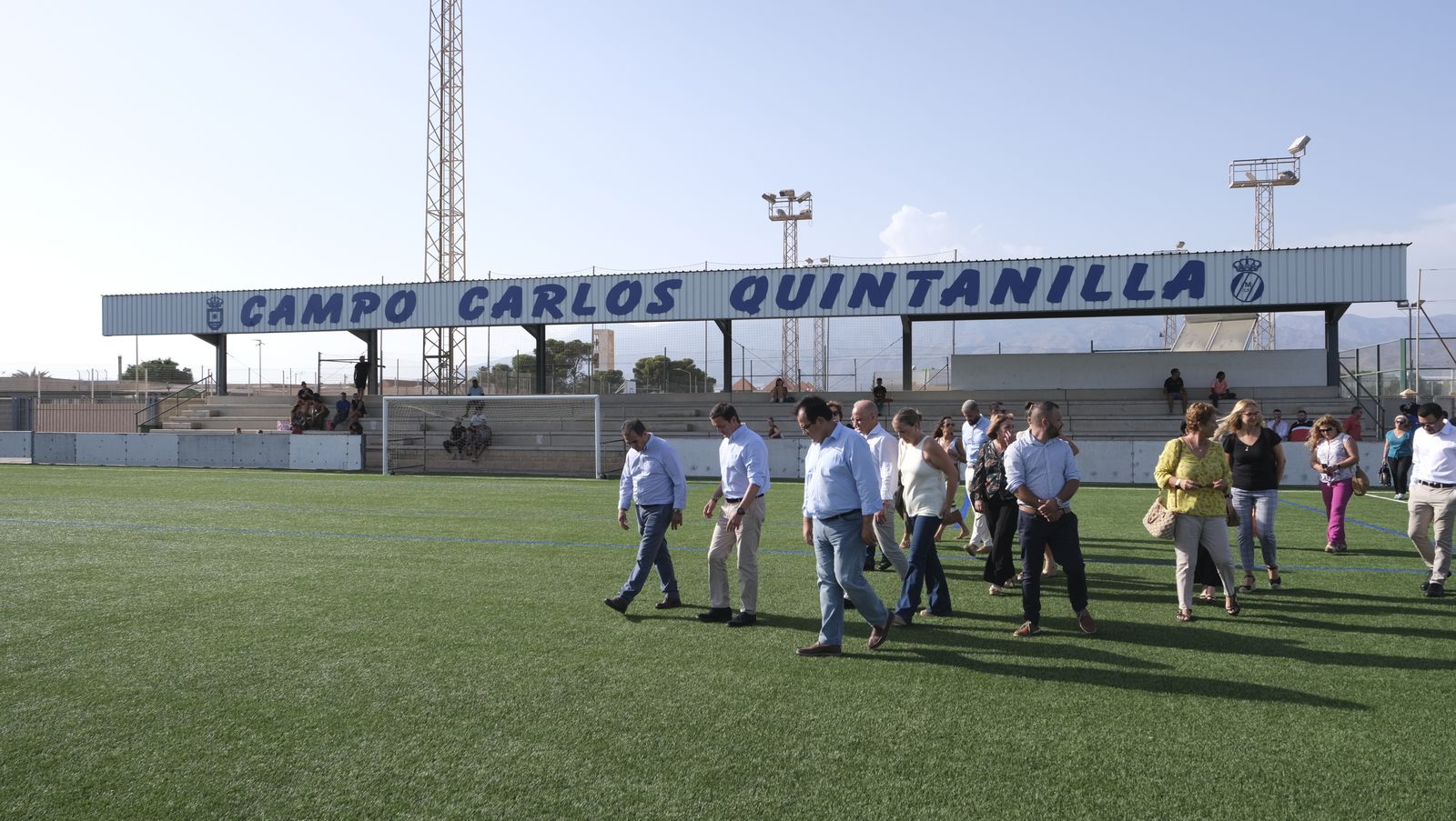 Imágenes de la inauguración de la remodelación del Campo de Fútbol de La Mojonera
