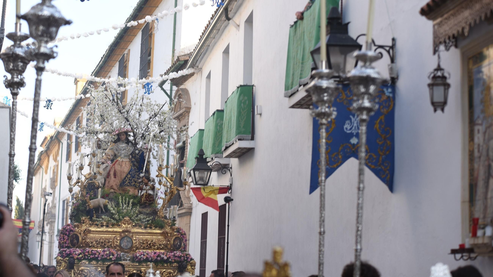 La Divina Pastora, durante la procesión de 2024.