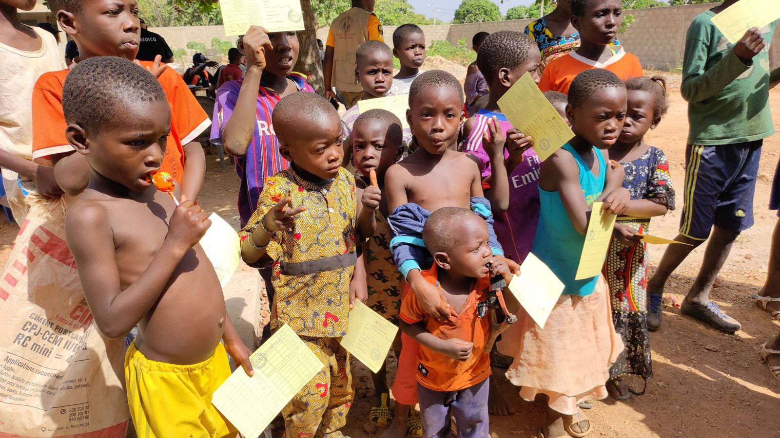 Niños en Costa de Marfil.