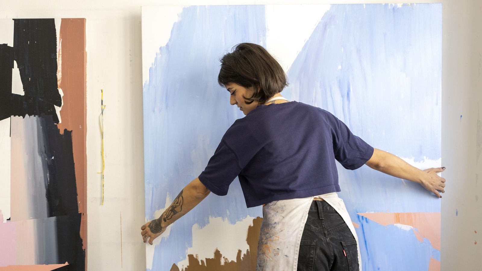 Amaya Suberviola en su estudio de Bilbao.