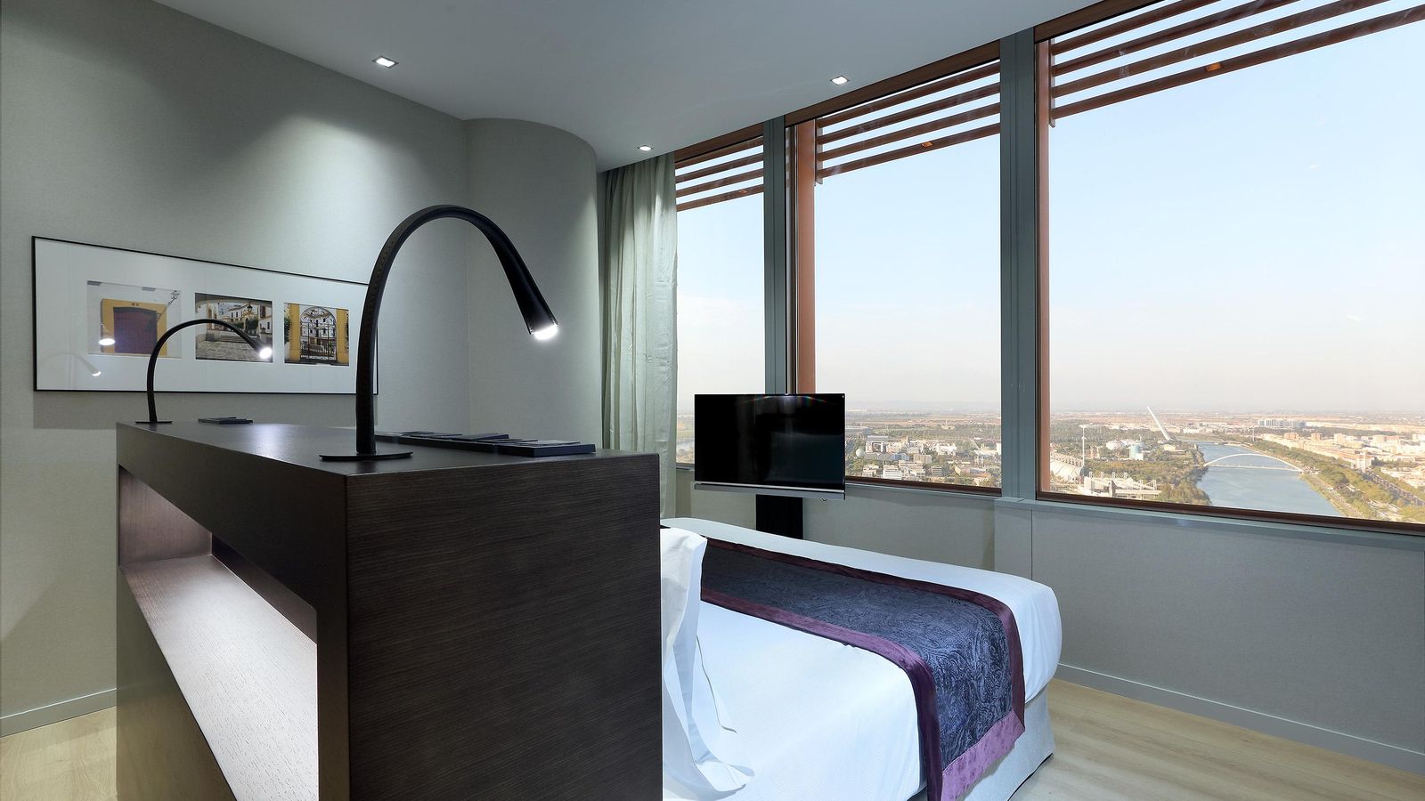 Habitación del Hotel Eurostars Torre Sevilla.