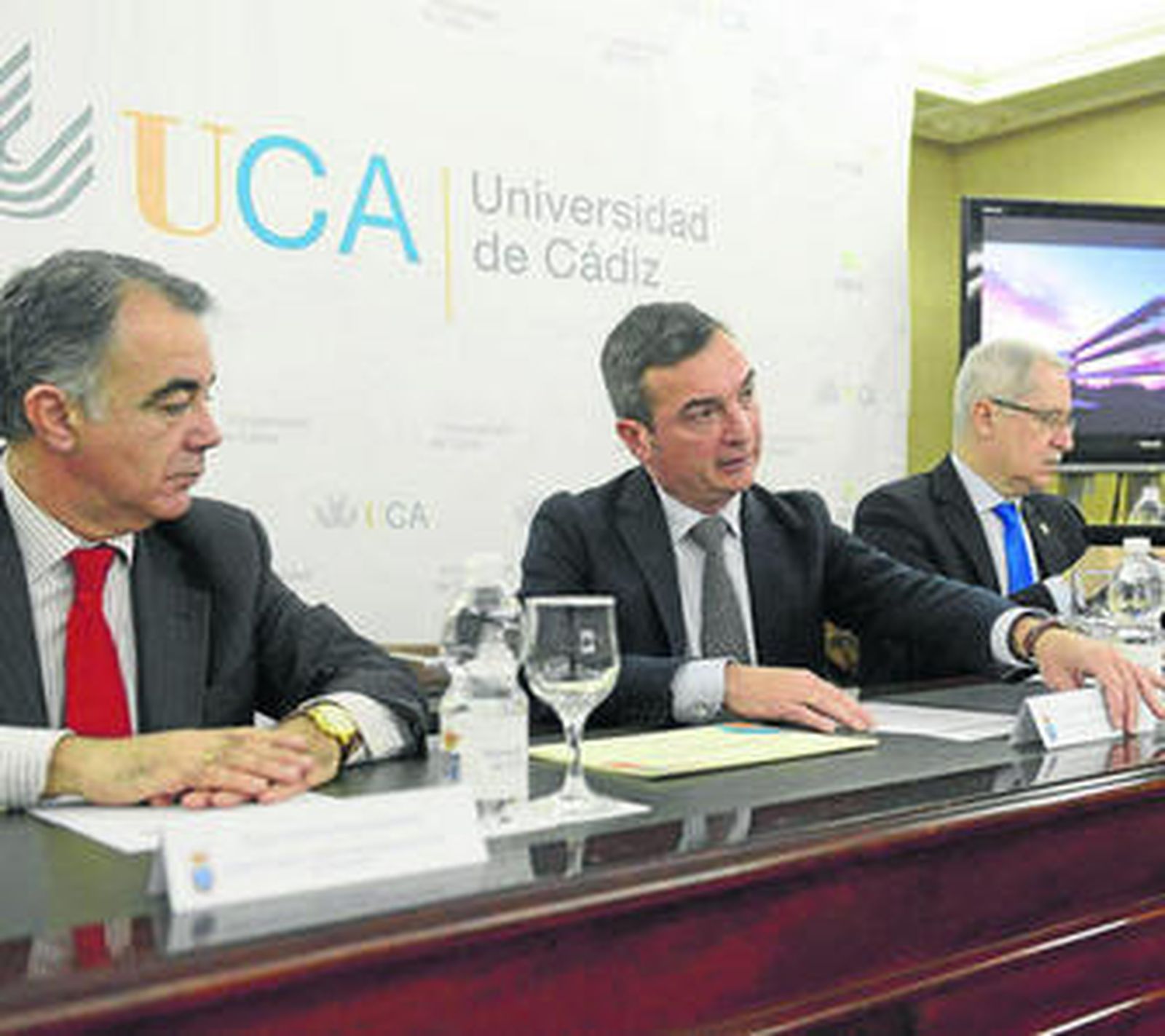 De izquierda a derecha: José Antonio Cristóbal, Eduardo González Mazo y Francisco Javier Pérez.