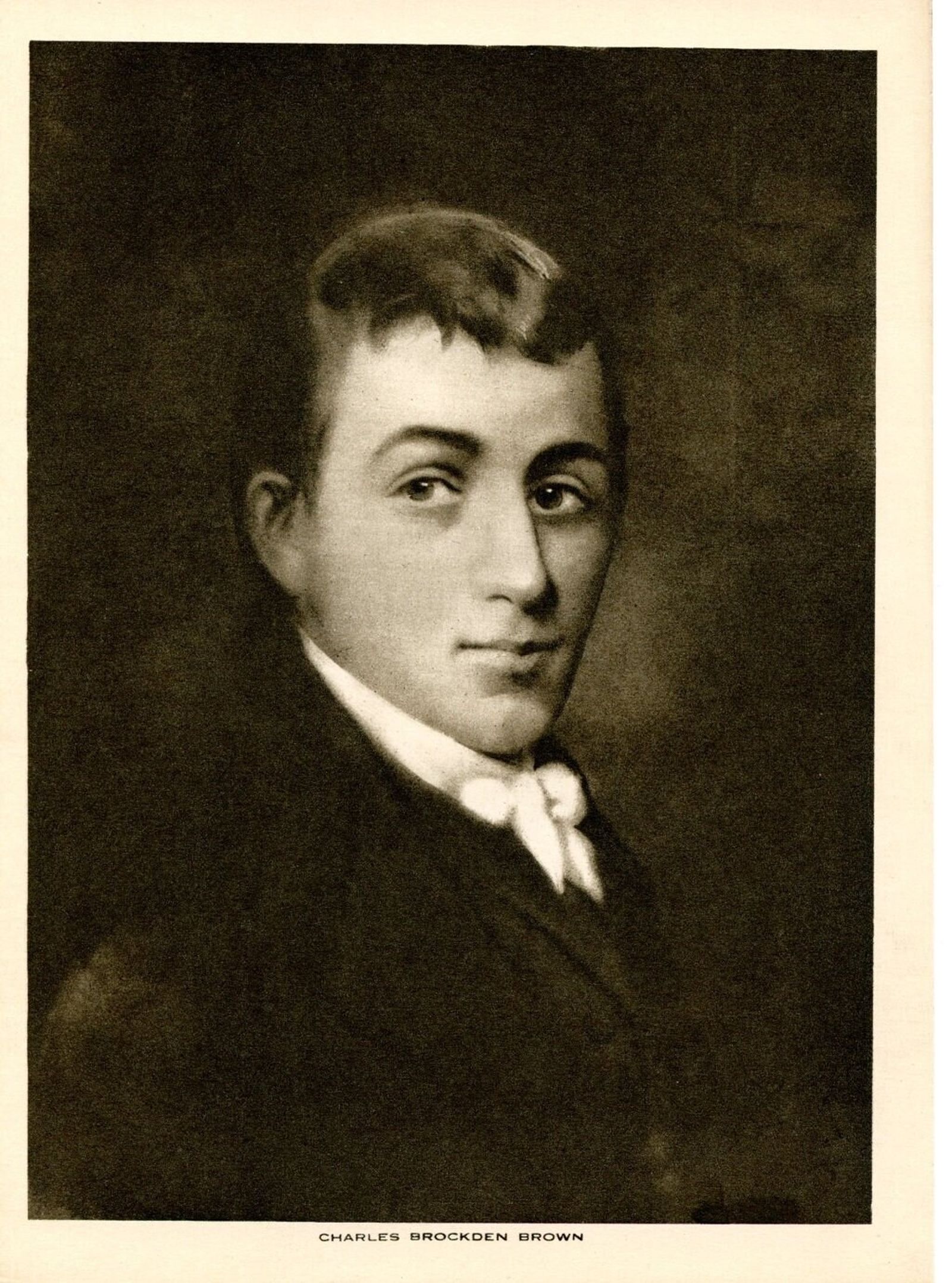 Imagen del novelista estadounidense Charles Brockden Brown (Filadelfia 1771-1810)
