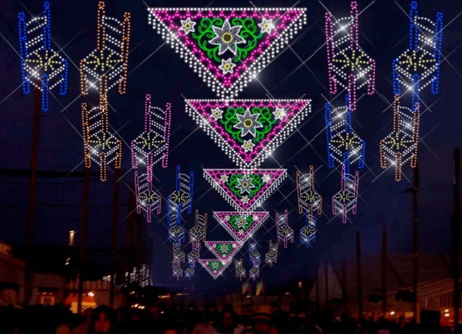 Así será la nueva iluminación de la Feria de Córdoba, en imágenes