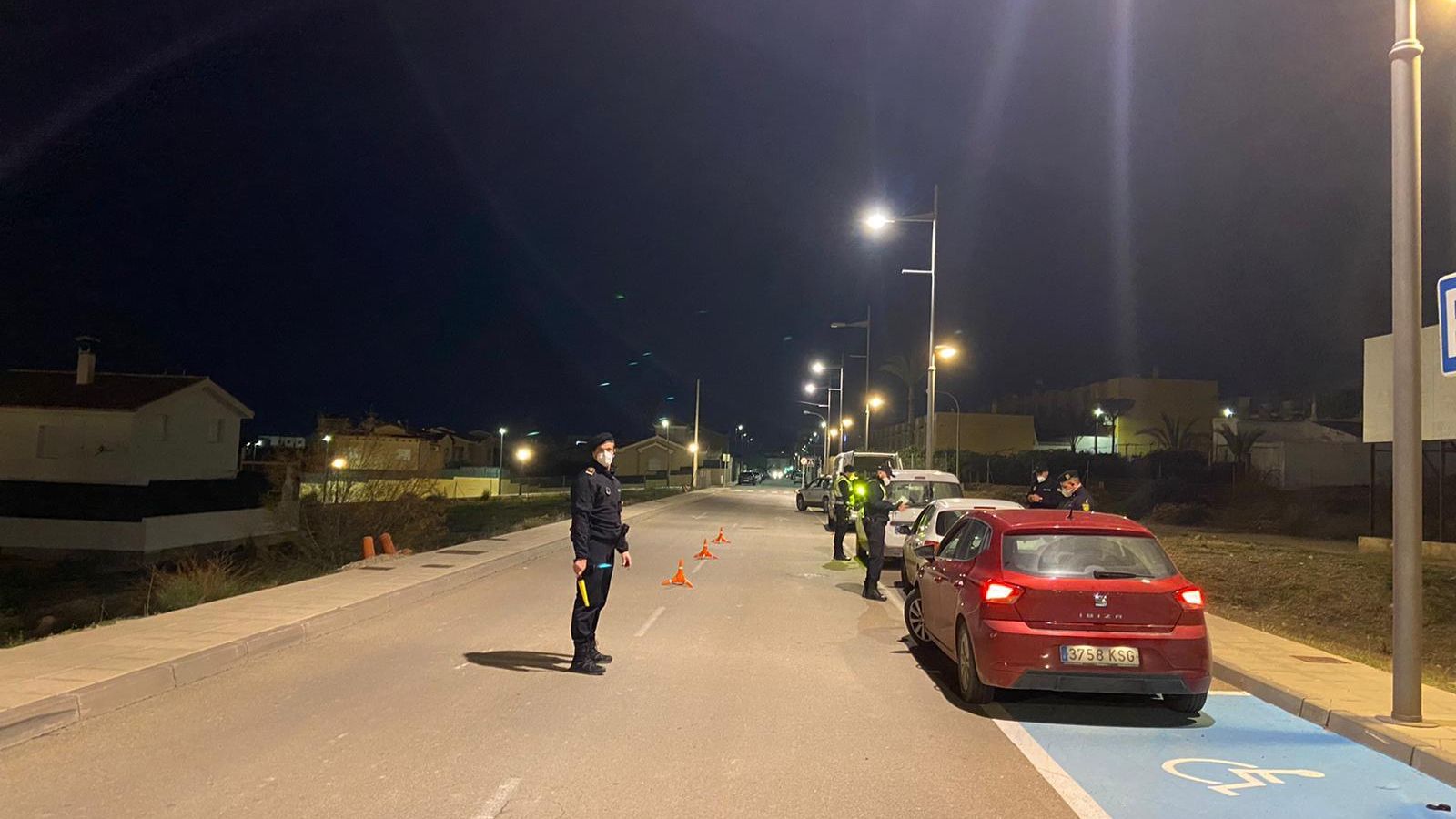 Control del Grupo de Intervención de la Policía Local de Vera.