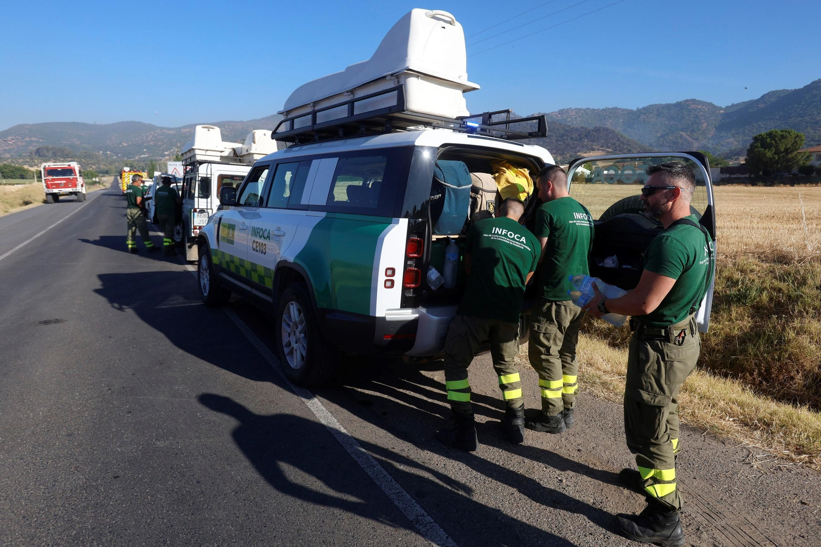 Las imágenes del incendio forestal de la Sierra de Córdoba
