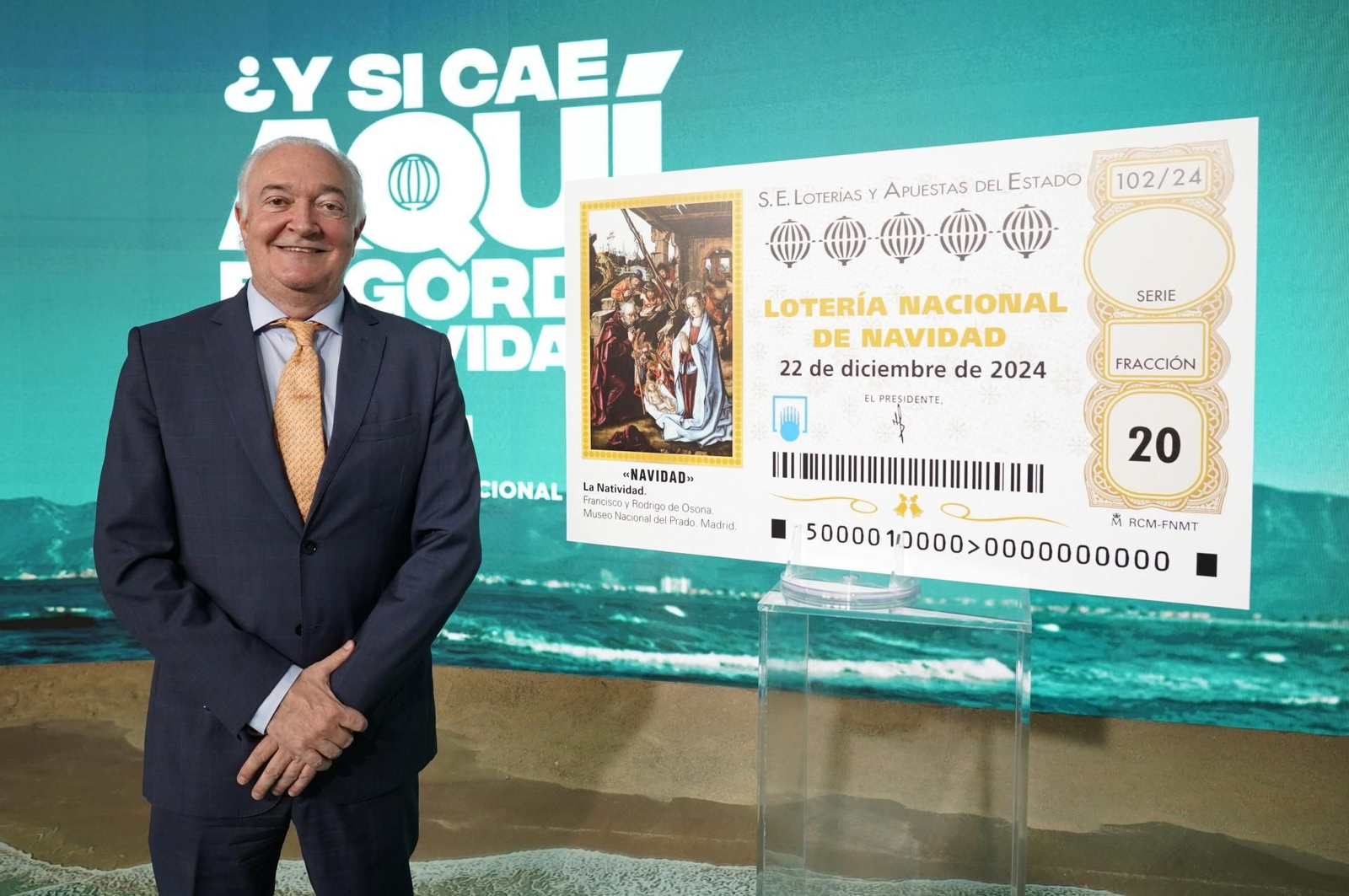 El presidente de Loterías y Apuestas del Estado, Jesús Huerta, jerezano de nacimiento.