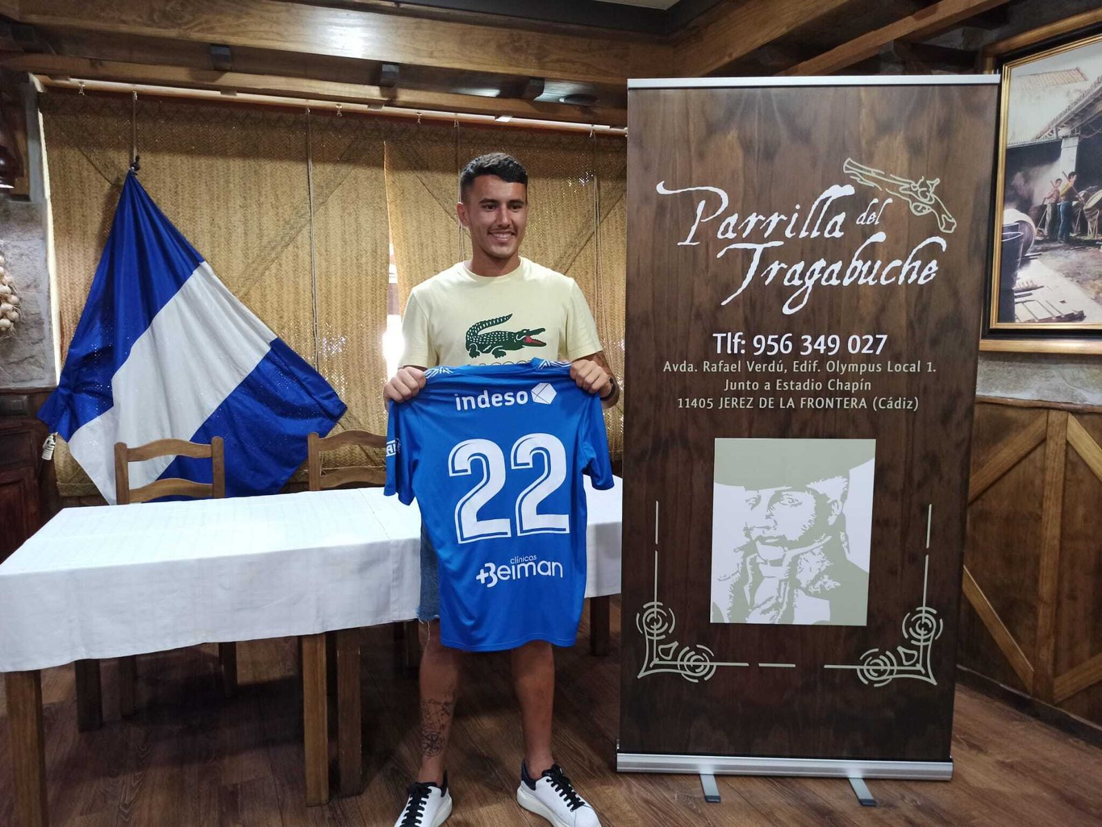 Daviti, el día de su presentación en el Xerez DFC.