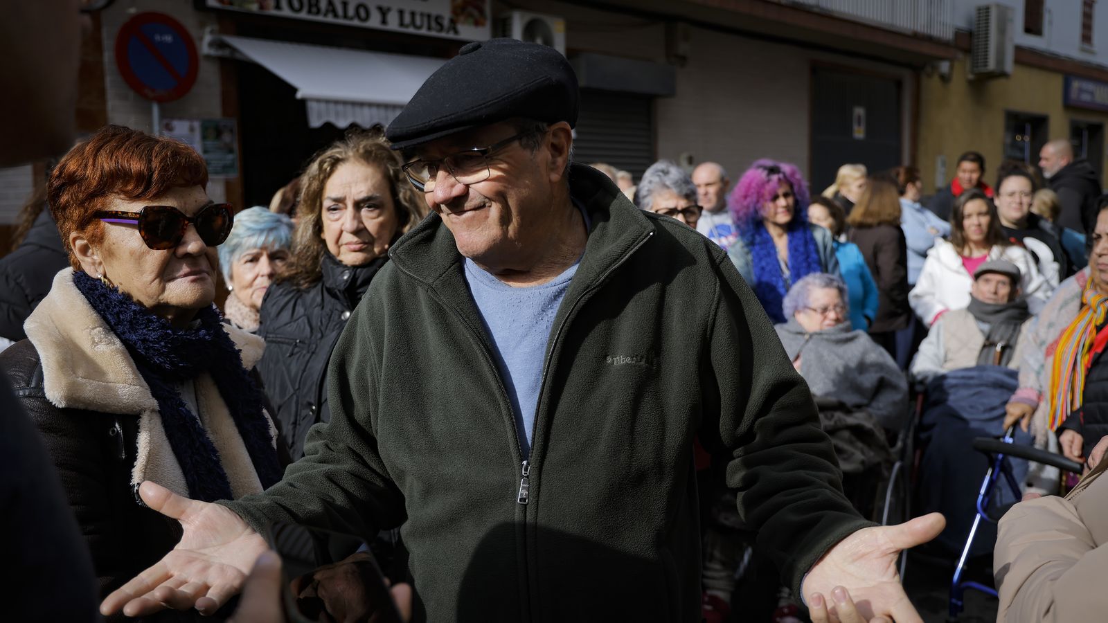 Diego Ángeles, de la asociación de mayores de Palmete.
