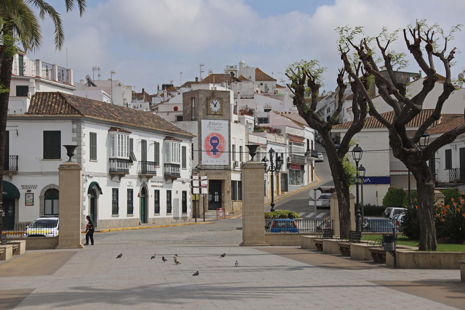 La Alameda Alfonso XI durante el estado de alarma.