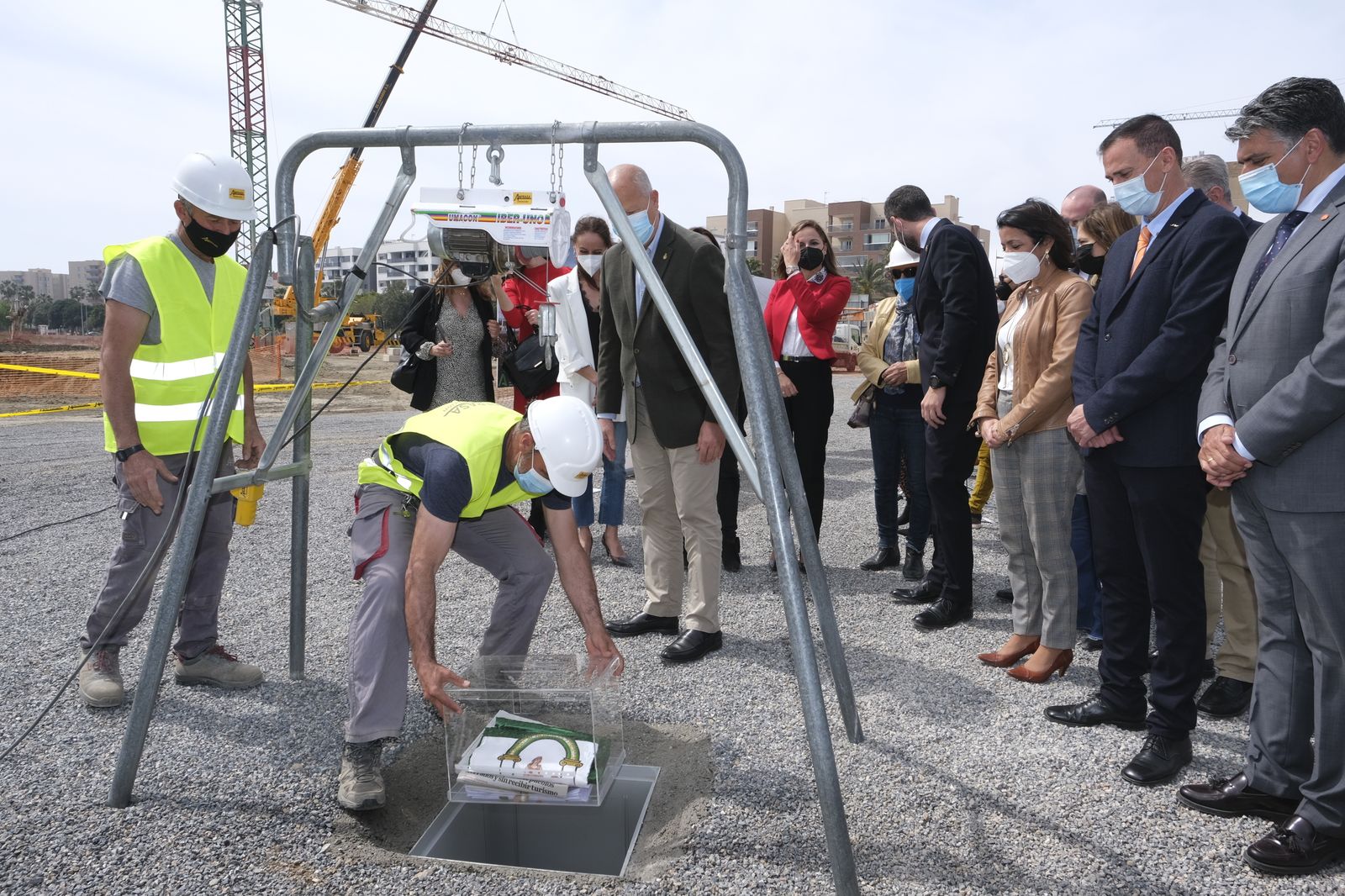 Fotogalería colocación primera piedra Conservatorio Profesional de Danza 'Kina Jiménez' de Almería