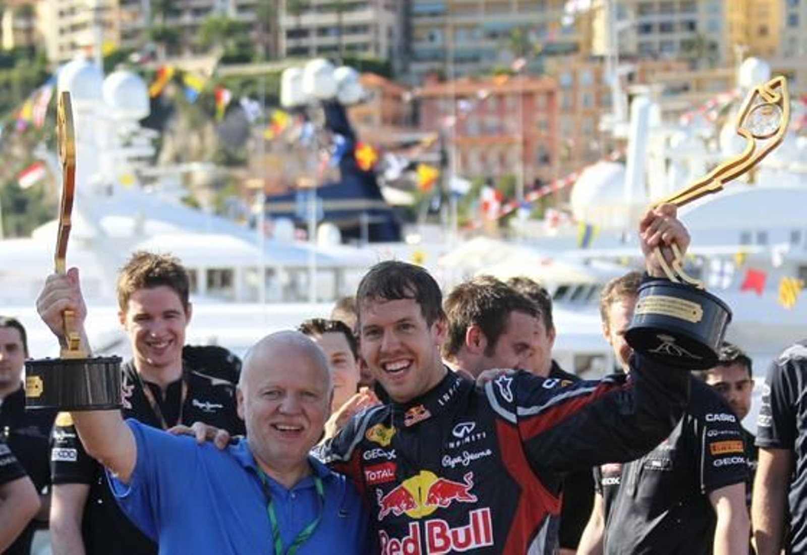 Sebastian Vettel, ganador del Gran Premio de Mónaco.

Foto: AFP Photo