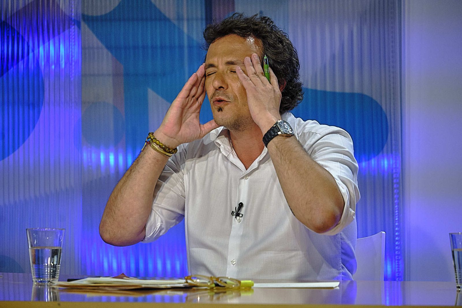 José María González 'Kichi' gesticula en un momento del debate.