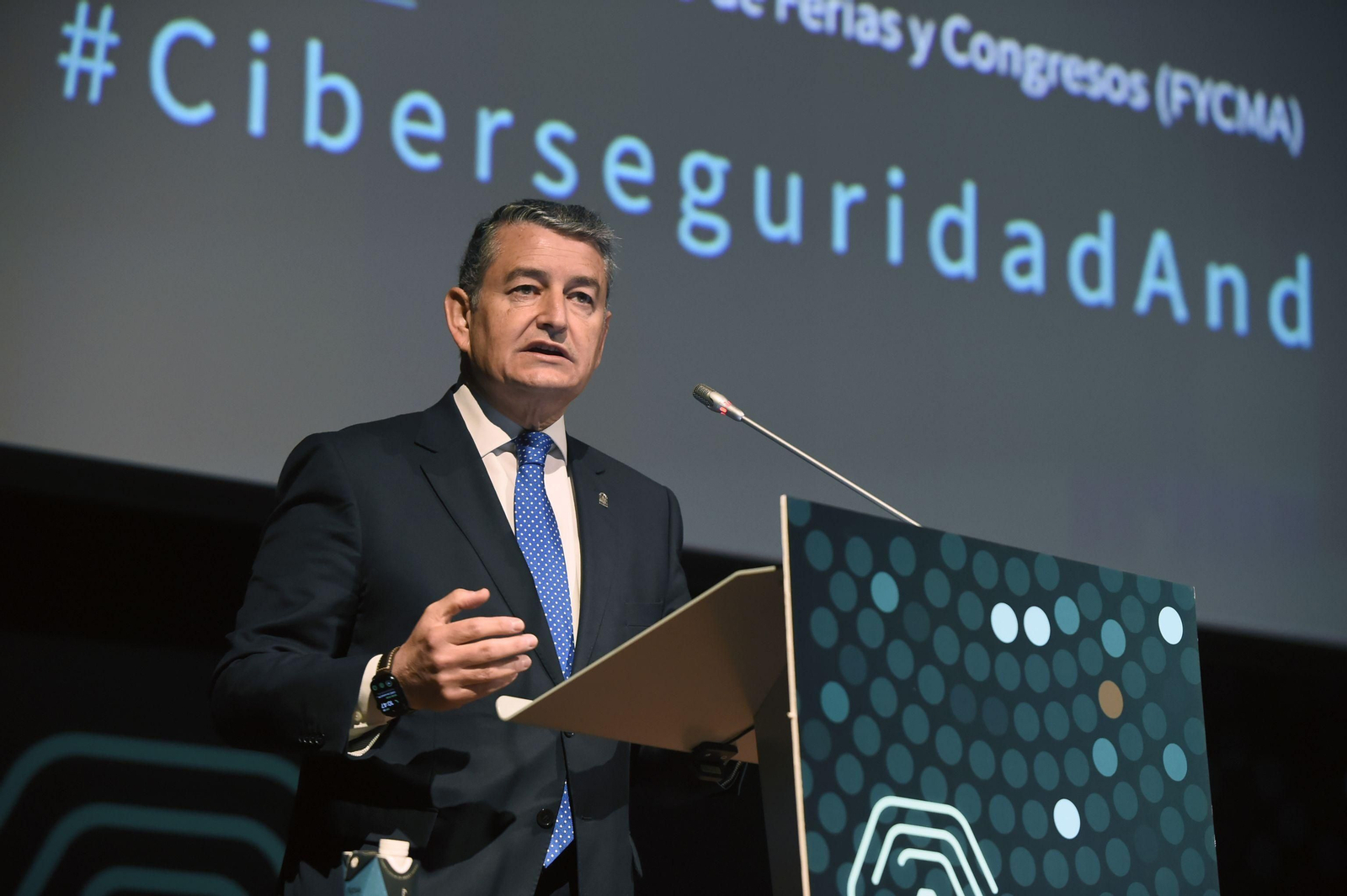 Antonio Sanz inaugura el II Congreso de Ciberseguridad de Andalucía.