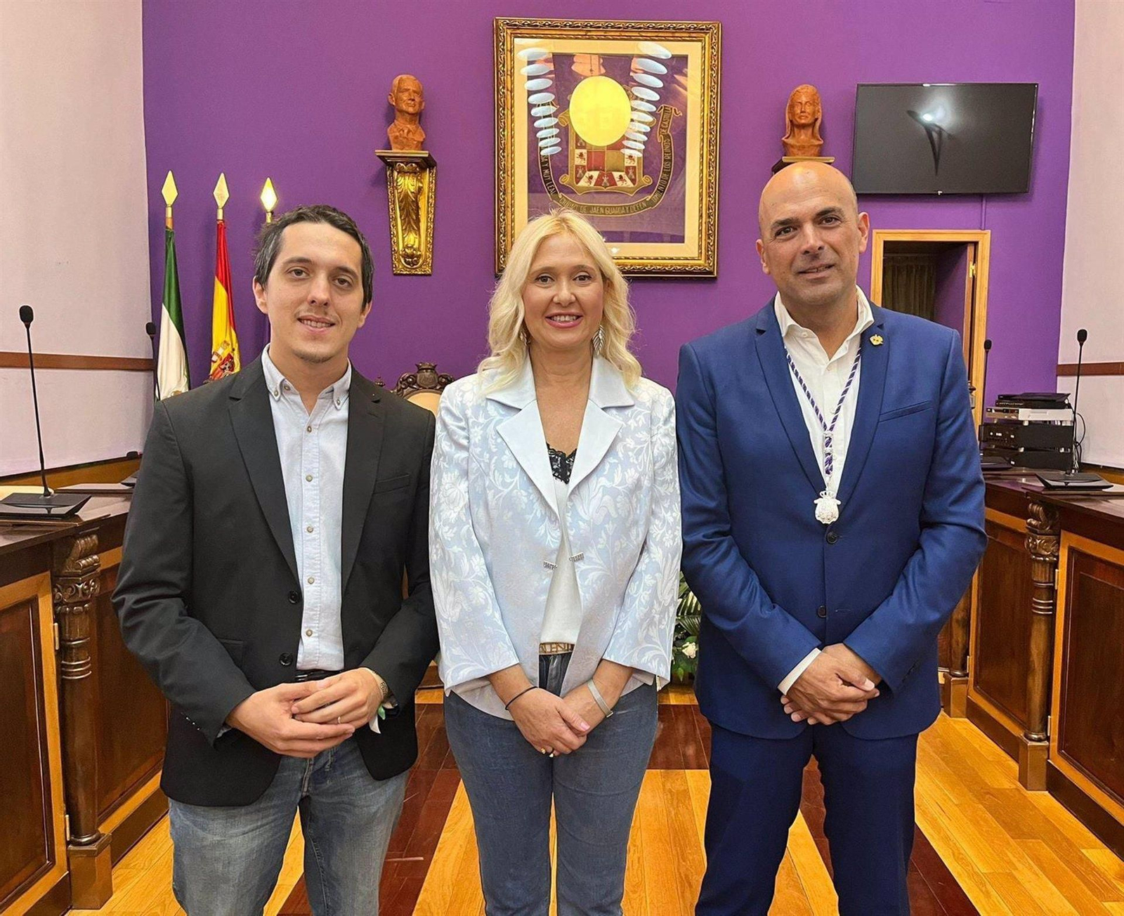 Luis García, María Espejo y José María Cano Ayllón.