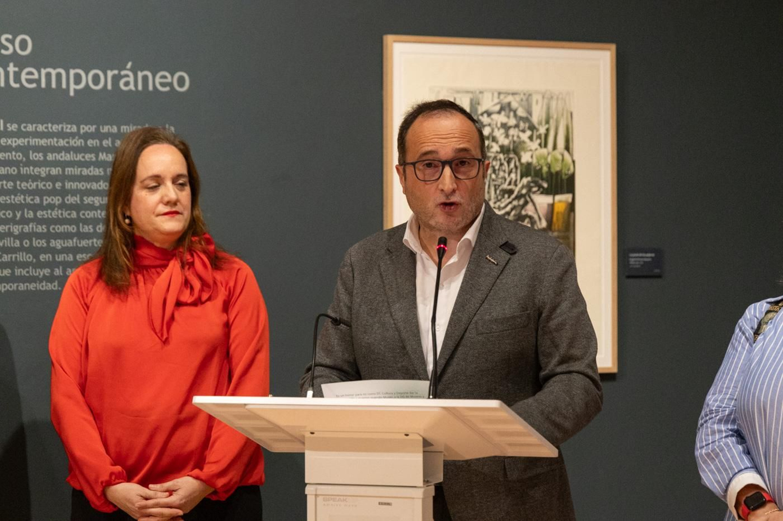 Inauguración de la nueva sala de exposiciones permanentes del Museo de Jaén con la colección de arte gráfico