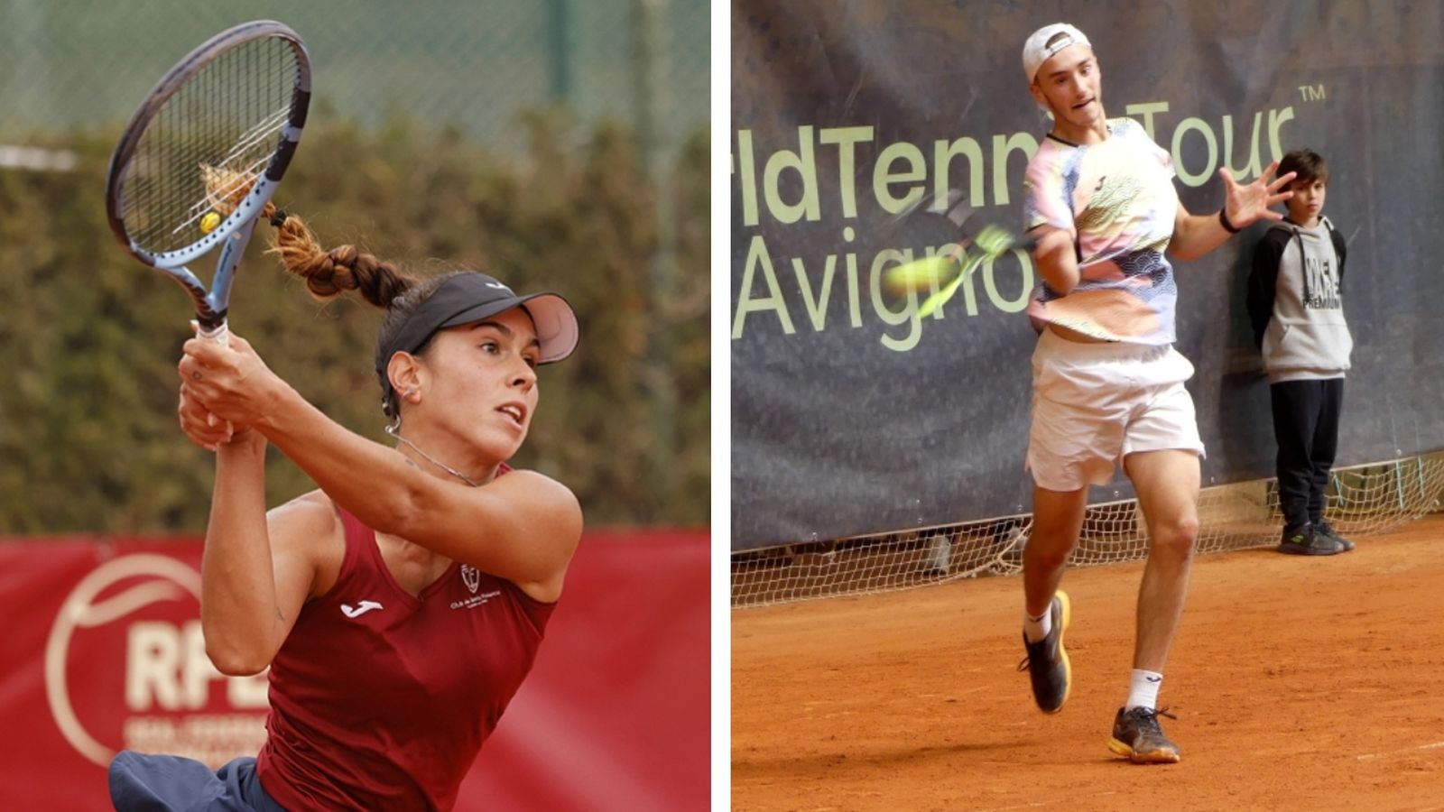 Eva Guerrero y Darío Ruiz, dos de los mejores tenistas del panorama provincial.