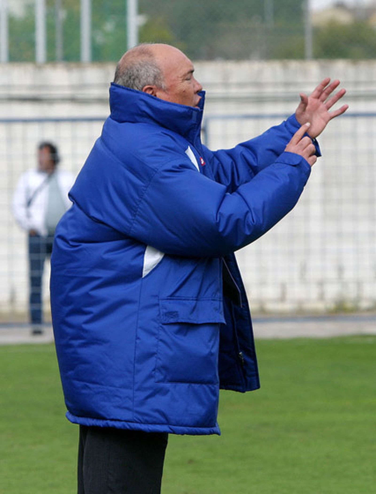 García Tébar:" Buena la 1ª mitad, luego bajamos en intensidad".

Foto: Vanesa Lobo