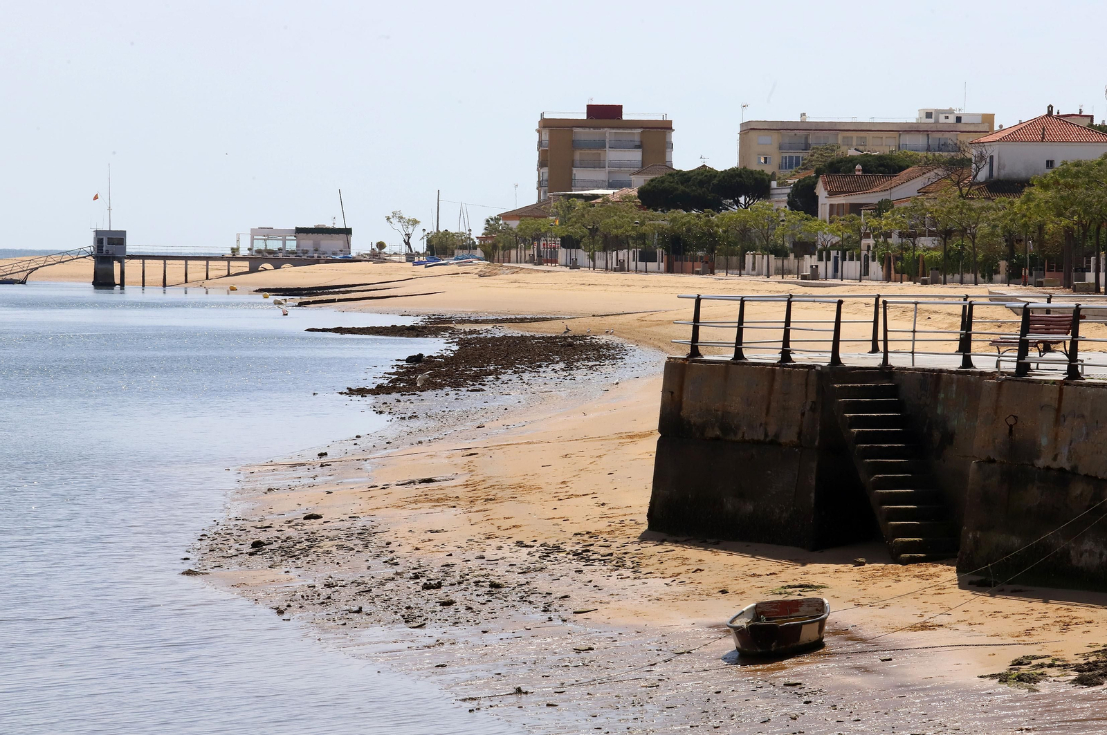Imágenes del confinamiento en Punta Umbría