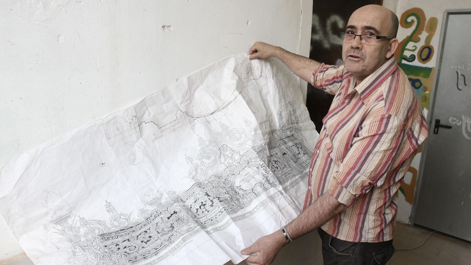 Francisco Bailac en su estudio.