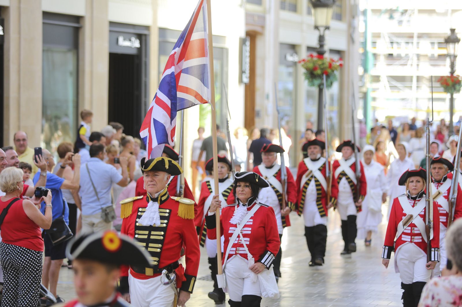Las fotos del desfile en Málaga en recuerdo a Bernardo de Gálvez
