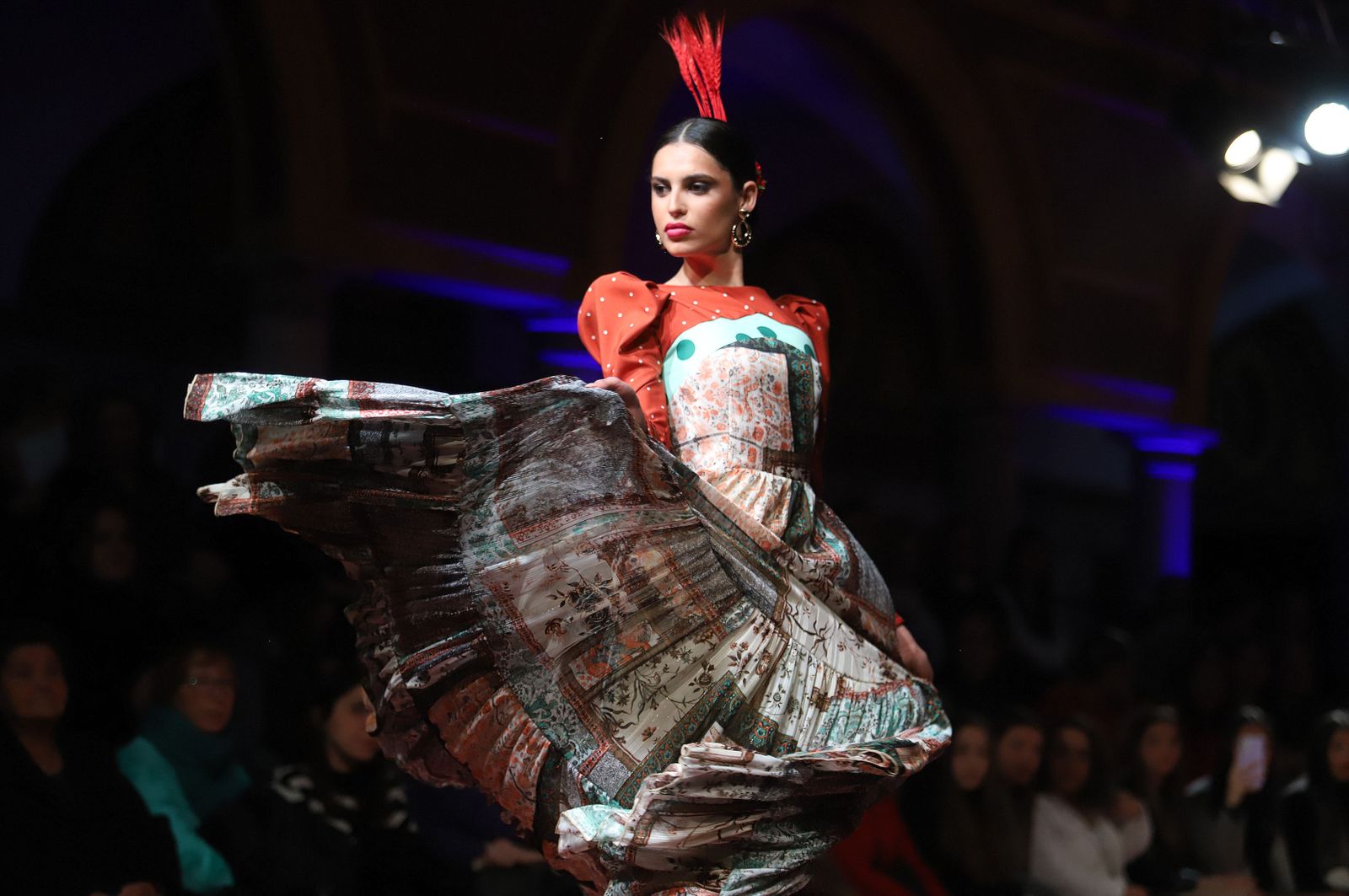 Huelva Flamenca 2023. Imágenes de la pasarela de moda flamenca de la modista Adelina Infante