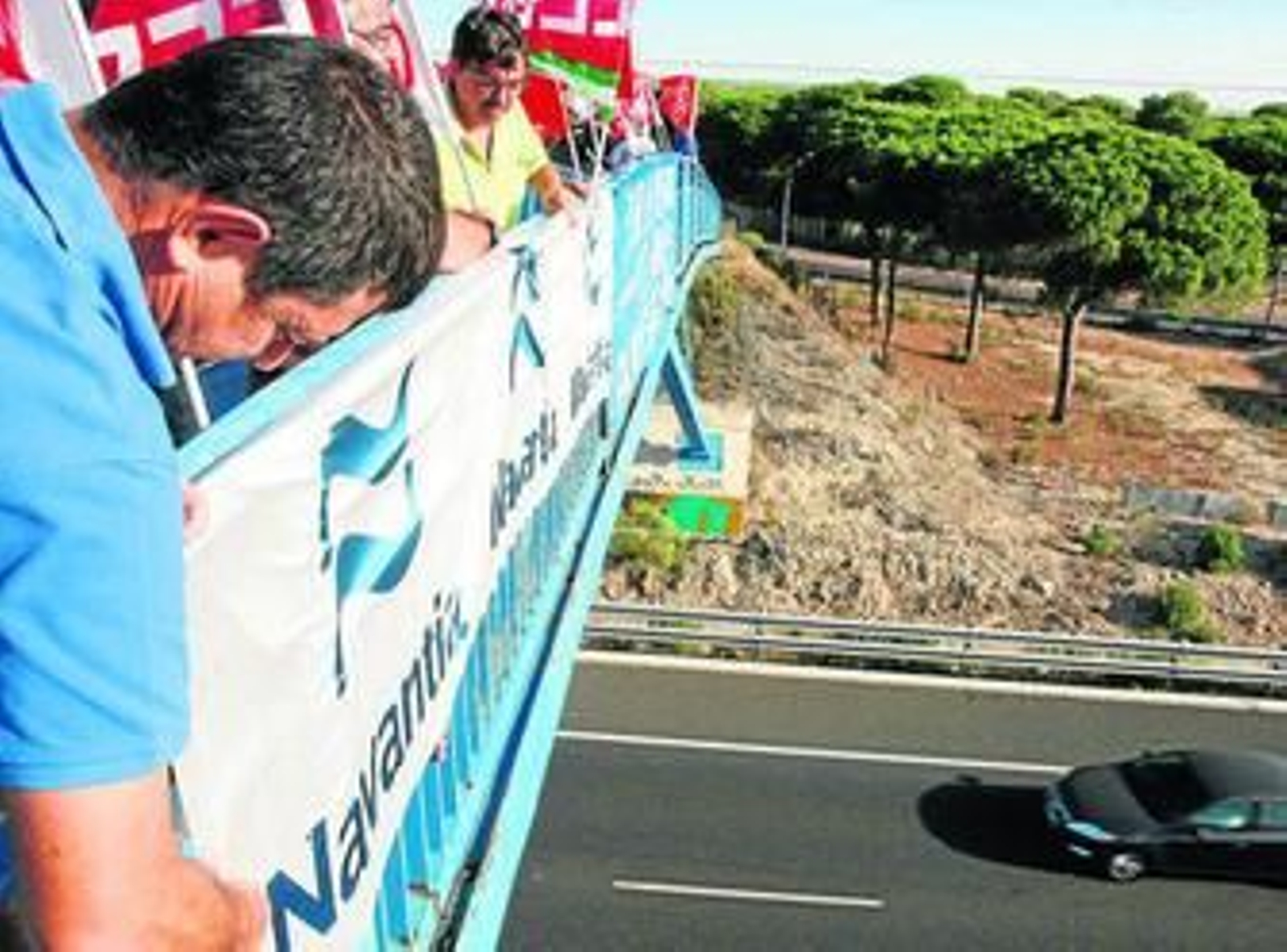 Imagen de archivo de una de las últimas protestas en el astillero de Puerto Real.