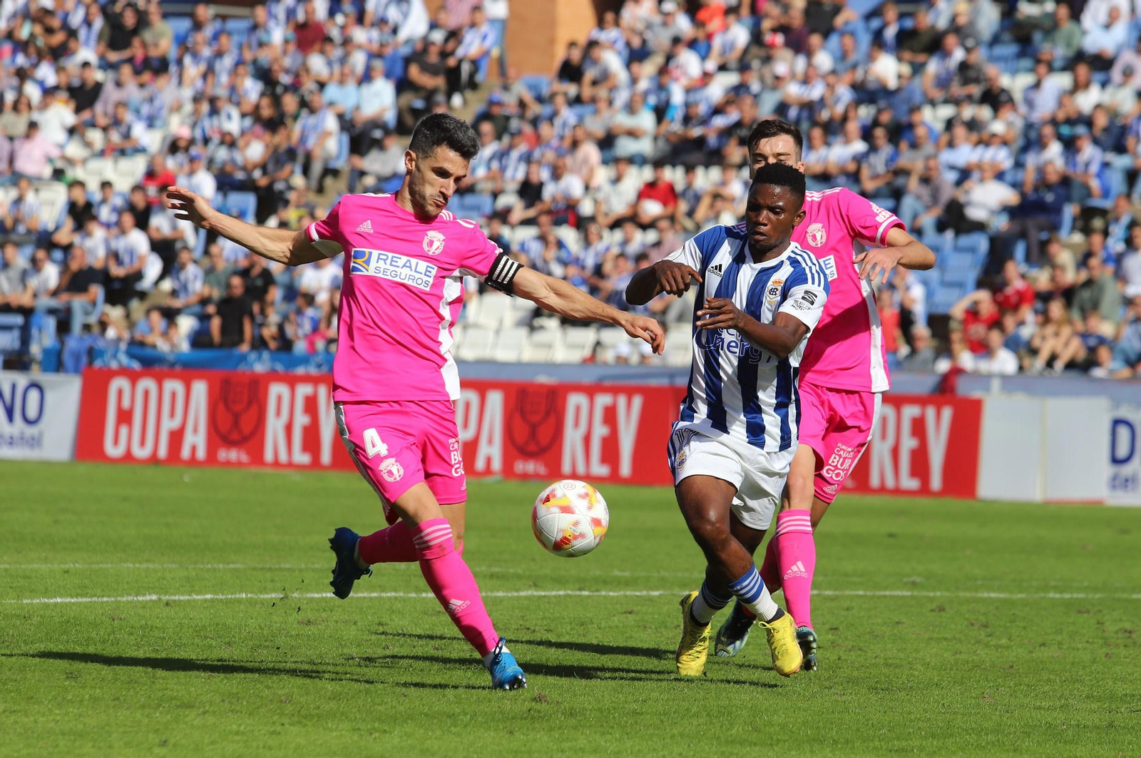 Las mejores imágenes del Recreativo de Huelva-Burgos, partido de eliminatoria de la Copa del Rey