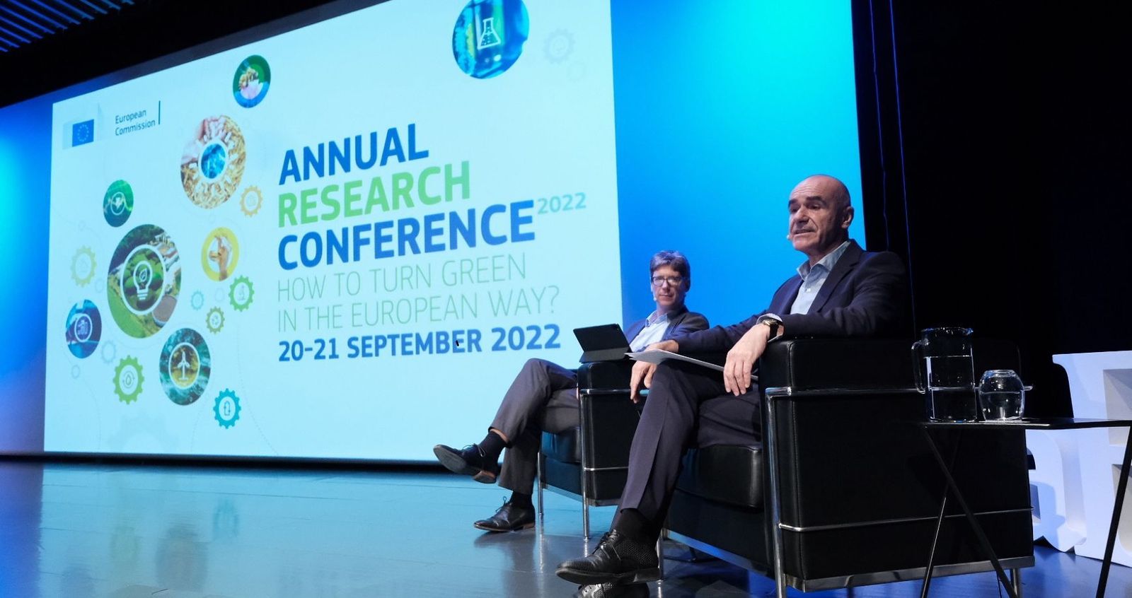 Antonio Muñoz en un momento de su intervención en la la Conferencia Anual de Investigación (ARC2022) en Sevilla.