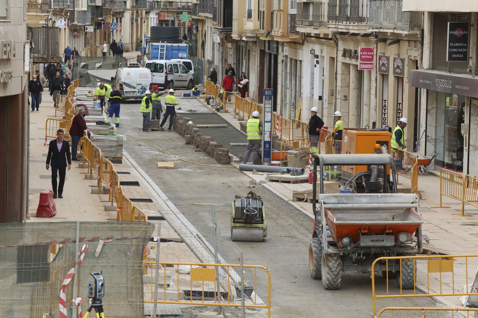Fotos: Así está calle Carretería a unos días de Semana Santa en Málaga