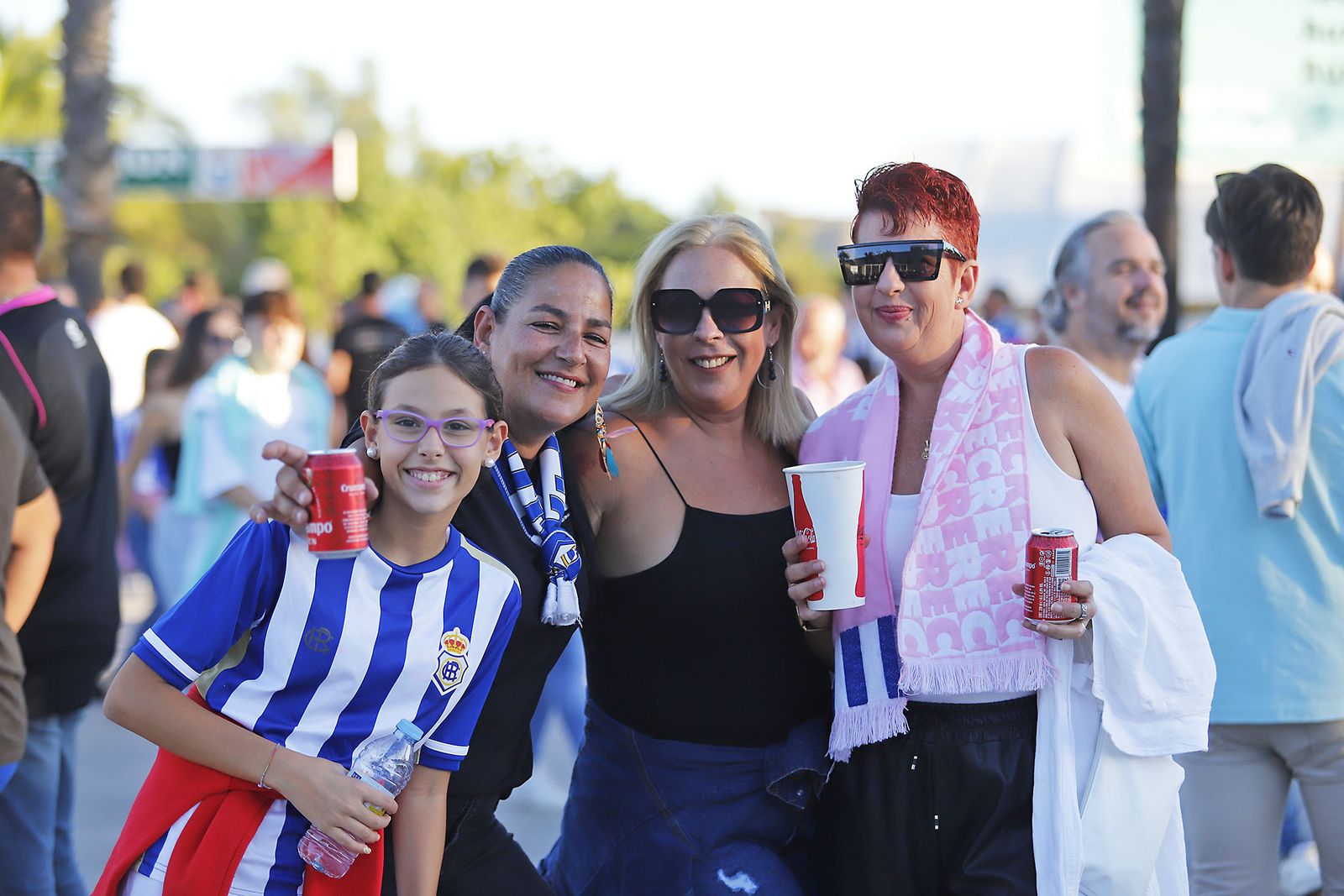 Imágenes del ambiente en el encuentro entre el Recreativo de Huelva y el CD Castellón