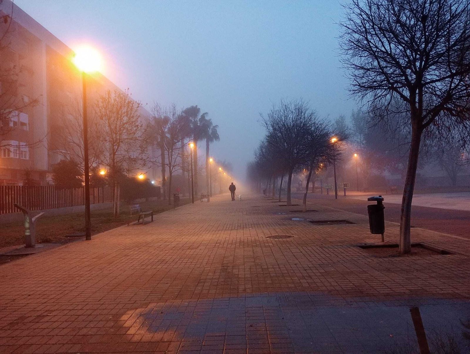La niebla a primera hora de esta mañana