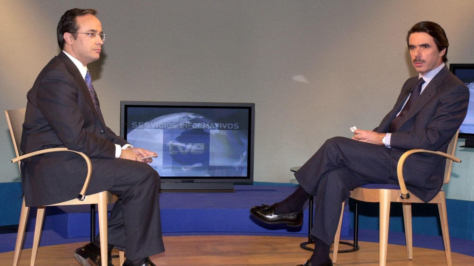 Entrevista de Alfredo Urdazi a José María Aznar en plena crisis del 'Prestige'.