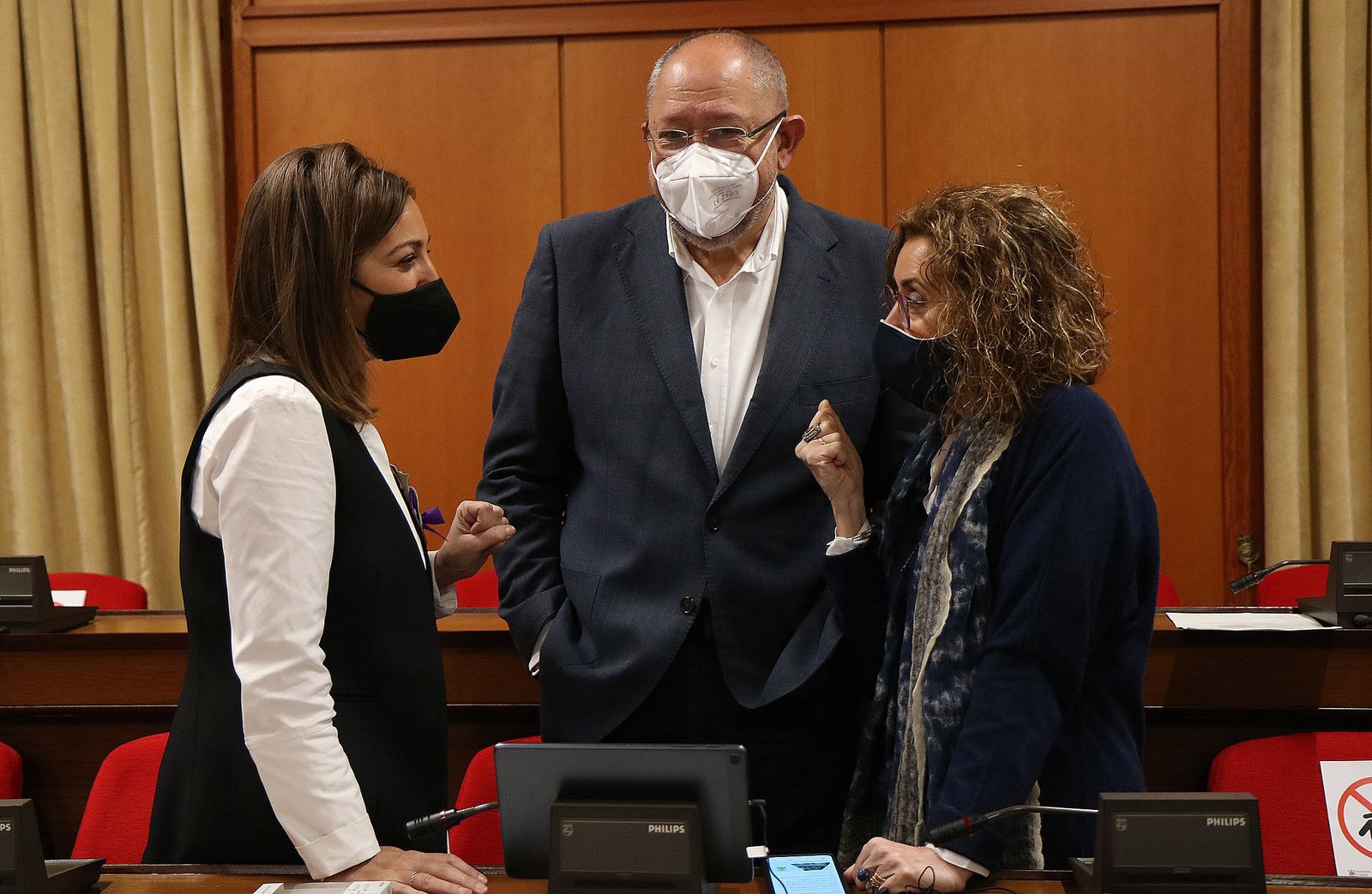 Los ediles socialistas Isabel Ambrosio, Manuel Torralbo e Isabel Baena.